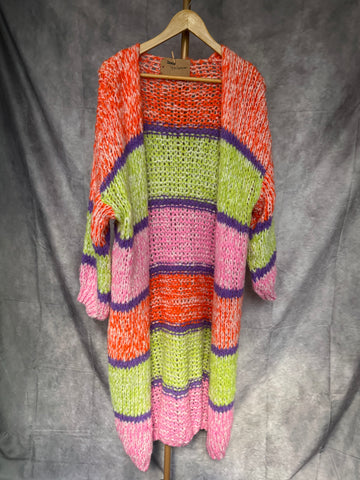 Cárdigan largo colores