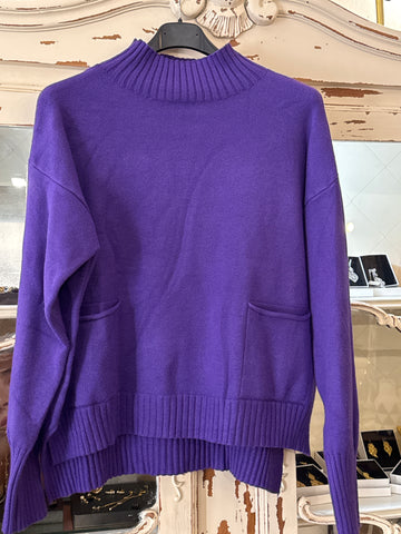 Jersey bolsillos morado