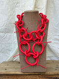 Collar caucho rojo