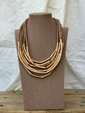 Collar multi taupe