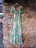 Vestido largo seda