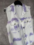 Chaleco vaquero Tie dye