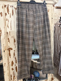 Pantalón cuadros marrón