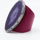 Brazalete Fucsia - Ágata Morada