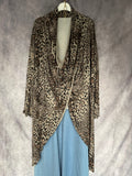 Casaca print taupe