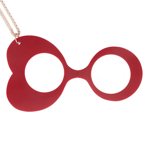 Gafa colgante Musa Heart rojo