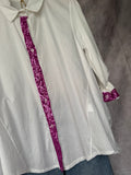 Camisa lentejuelas fucsia