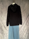 Sudadera negra Strass