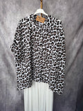 Camisa oversize print blanca
