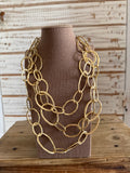 Collar eslabones metal dorado