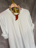 Camiseta Asimétrica Blanca