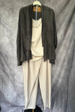 Chaqueta tencel gris oscuro lavado