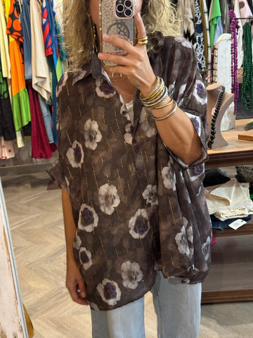 Camisa oversize estampada