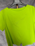 Camiseta asimétrica verde