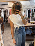 Camiseta hombros blanca