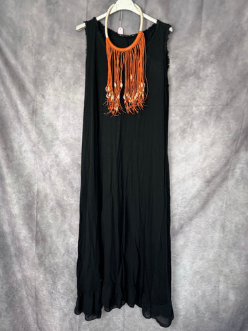 Vestido algodón negro