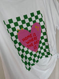 Camiseta corazón blanca
