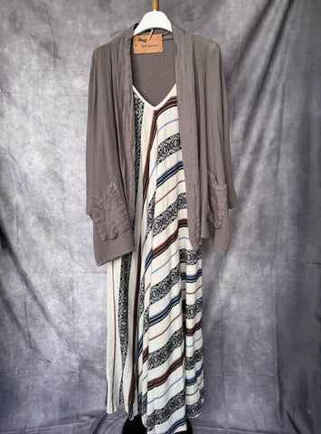 Kimono corto lino