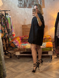 Vestido globo negro