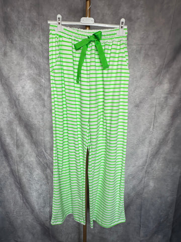 Pantalón rayas flúor verde