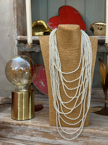 Collar perlas largo