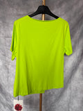Camiseta asimétrica verde