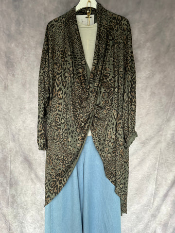 Casaca print kaki