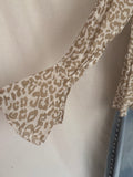 Blusa animal print beige