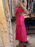 Vestido rosa lazo