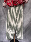 Pantalón rayas verdes
