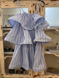 Vestido corto volantes