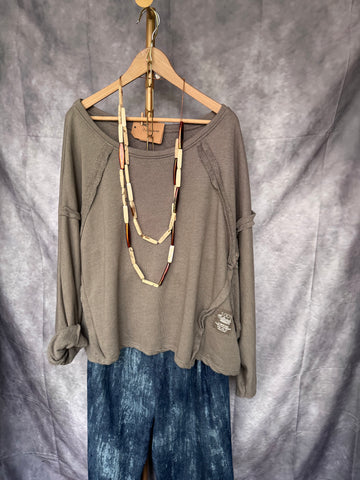 Sudadera oversize gris