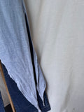 Camiseta asimétrica “Alas” azul