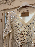 Jersey Blanco lentejuelas
