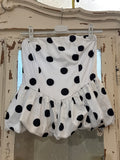 Top Lunares blanco