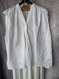 Blusa sin mangas blanca