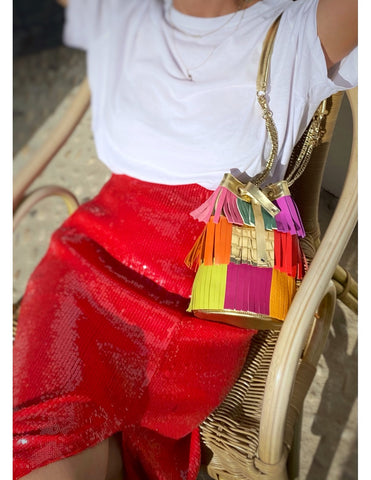 Bolso de piel Passion Fruit Mini