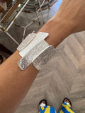 Brazalete Acero Plateado