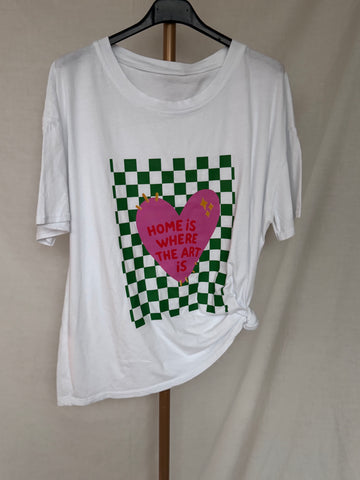 Camiseta corazón blanca