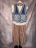 Chaleco vaquero bordados