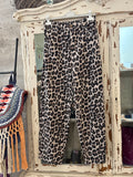 Pantalón animal print beige