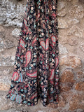 Vestido largo seda