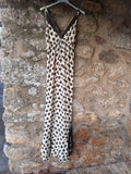 Vestido largo seda