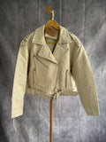 Biker polipiel crema