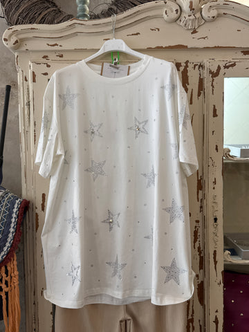 Camiseta oversize estrellas