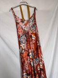 Vestido largo estampado