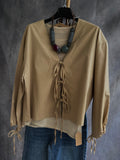 Camisa/ Sobrecamisa Lazos camel