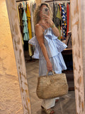 Vestido corto volantes