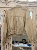 Cazadora vaquera corta Camel