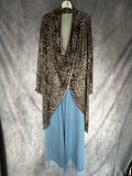 Casaca print taupe